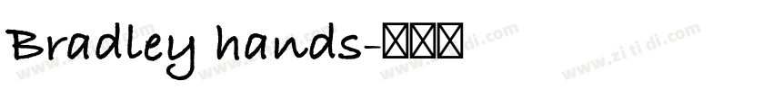 Bradley hands字体转换